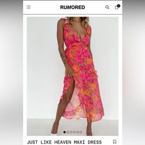 Rumored just like heaven maxi dress